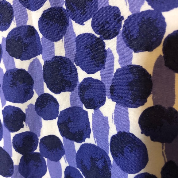 Boden Purple Dot Print A-Line Skirt Sz 6L - Picture 2 of 3